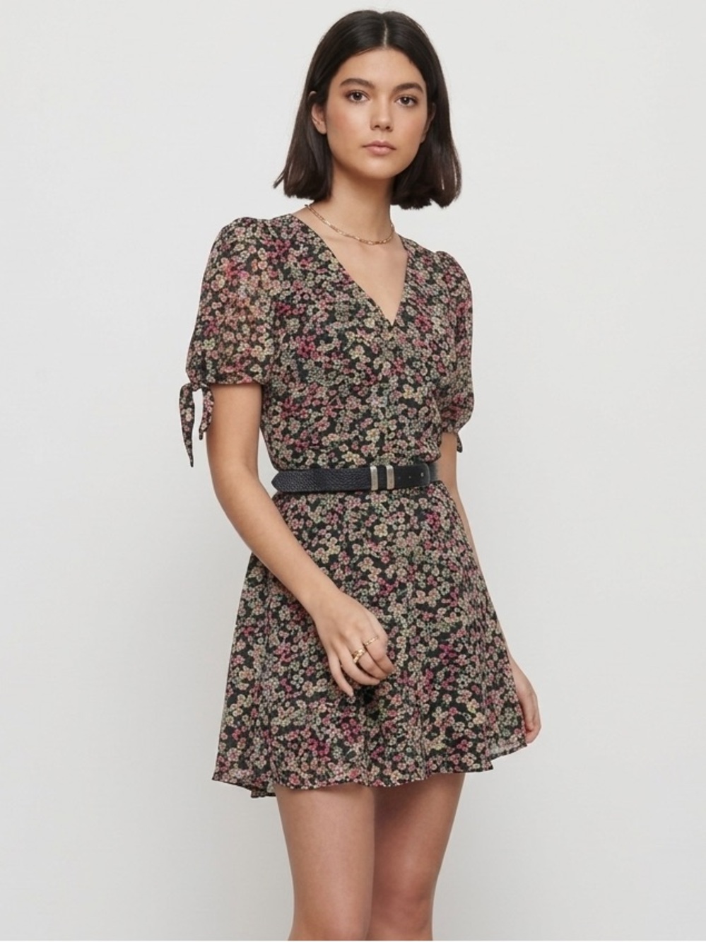 Dynamite Mini Dress with Floral Print